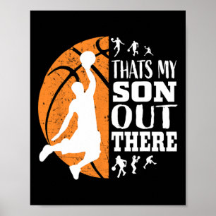 That's My Son Out There Sketll Shirts Mom Dad Matc Poster