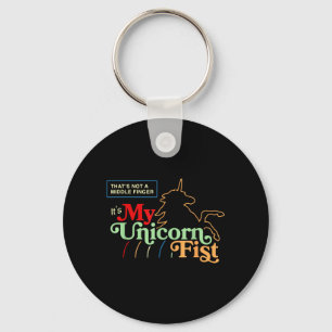 Thats Not A Middle Finger Unicorn Fist Quote Key Ring