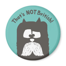 "That's NOT British" tom-cat with moustache