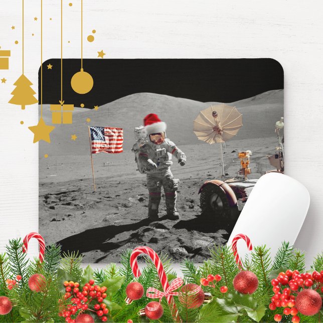 That's One Small Step for Santa Apollo 17  Mouse Pad (Creator Uploaded)
