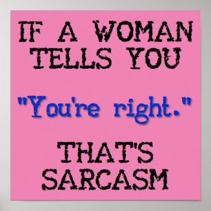 That's Sarcasm Funny Poster Sign
