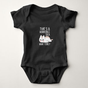 thats the horrible idea cats lover design baby bodysuit