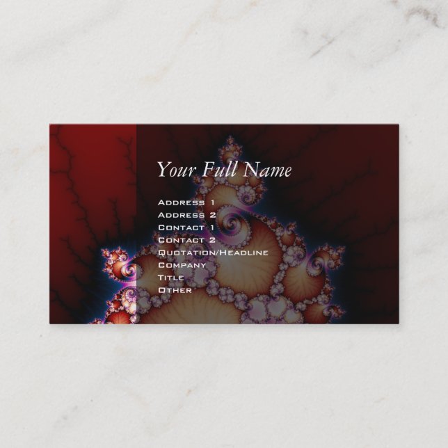 Thats The Point - Fractal Art Business Card (Front)