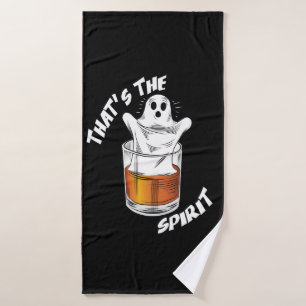 Thats The Spirit - Funny Halloween Ghost Bath Towel