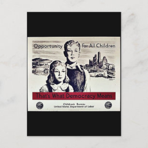 That's What Democracy Means Postcard
