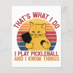 That's What I Do Cat Lovers Paddleball Player Pick