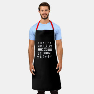 That's What I Do Funny Mens Womens Chef Aprons