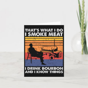 That's What I Do Smoke Meat Bbq  Card