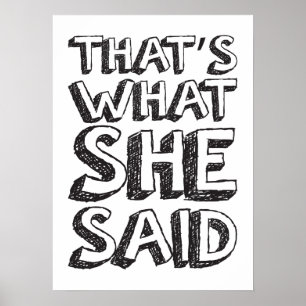That's What She Said Poster