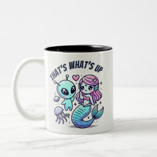 That's what's up Pink Medusa Love Two-Tone Coffee Mug