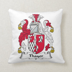 Thayer Family Crest Cushion