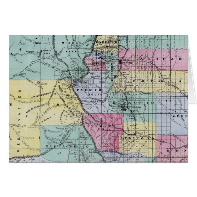 Thayer's Map of Colorado (Front Horizontal)