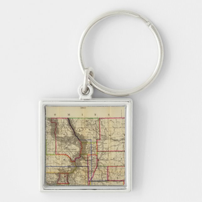 Thayer's map of Colorado 2 Key Ring (Front)