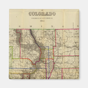 Thayer's map of Colorado 2 Magnet