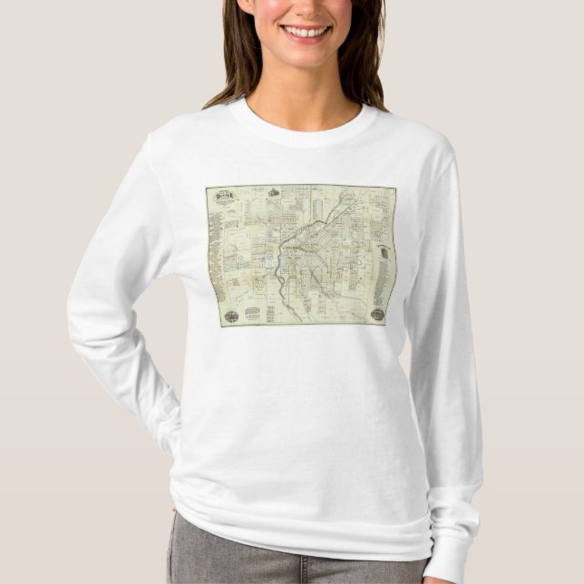 Thayer's Map of Denver Colorado T-Shirt (Front)