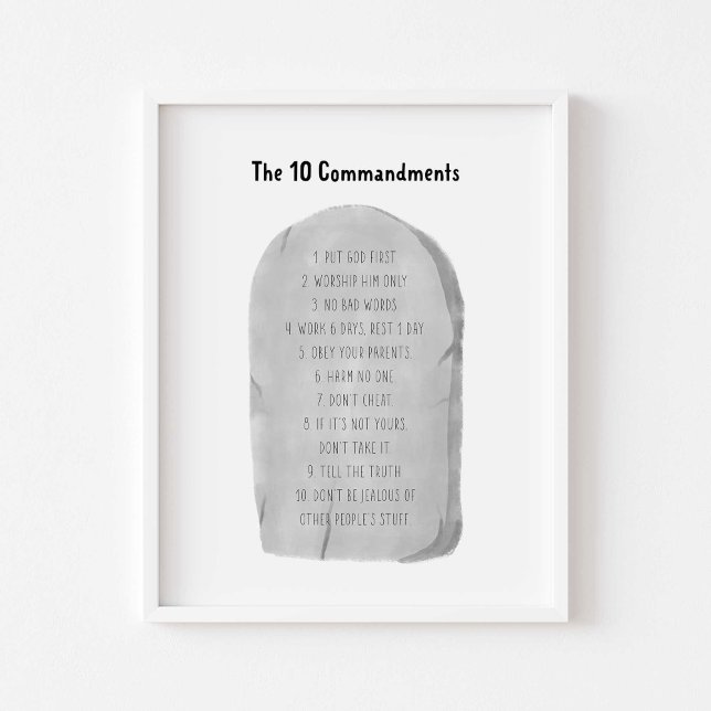 The 10 commandment poster (Creator Uploaded)