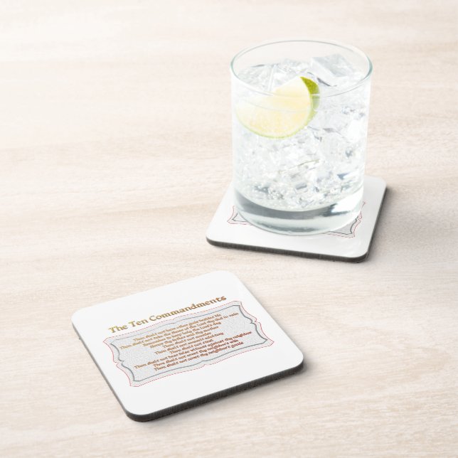 The 10 Commandments Coaster (Right Side)