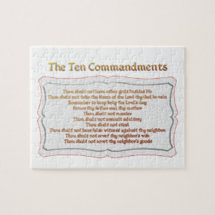 The 10 Commandments Jigsaw Puzzle