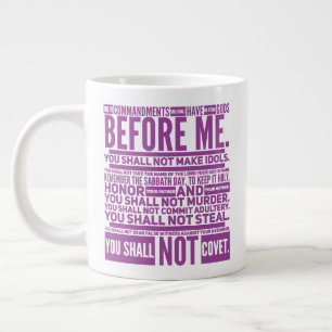 The 10 Commandments Jumbo Mug