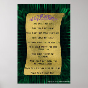 The 10 Game-Mandments Poster