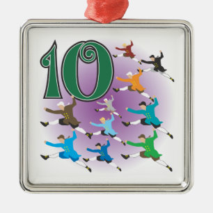 The 12 days of Christmas Metal Tree Decoration