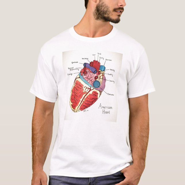 The 12 principles of 9/12 project -American Heart T-Shirt (Front)
