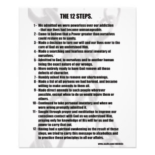 THE 12 STEPS PHOTO PRINT