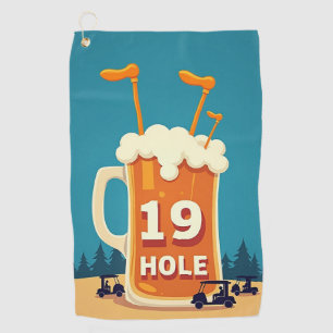 The 19th Hole: A Golfer's Retreat Golf Towel