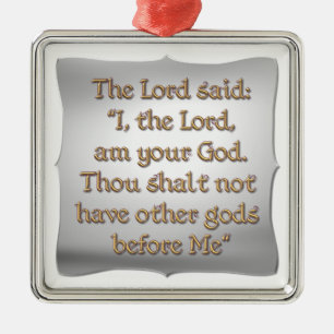 The 1st Commandment Metal Tree Decoration