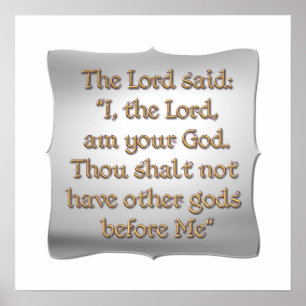 The 1st Commandment Poster