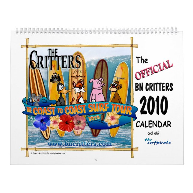 The 2010 BN Critters Calendar (Cover)