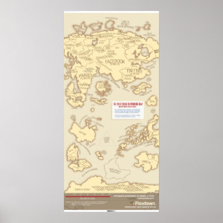 The 2010 Social Networking Map Poster