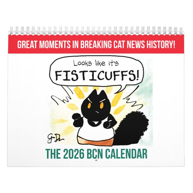 The 2026 Breaking Cat News Calendar (Cover)