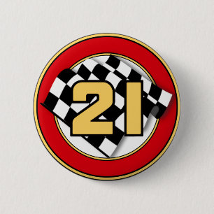 The 21 Car 6 Cm Round Badge