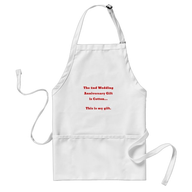 The 2nd Wedding Anniversary is Cotton This is my Standard Apron (Front)
