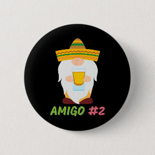 The 3 Amigos Cinco De Mayo Amigo #1 Group Matching 6 Cm Round Badge