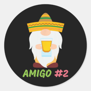 The 3 Amigos Cinco De Mayo Amigo #1 Group Matching Classic Round Sticker
