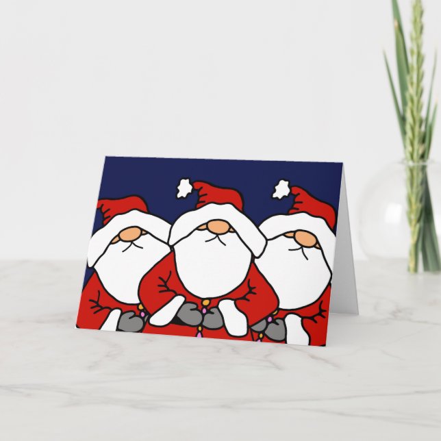 The 3 Santas Holiday Card (Front)