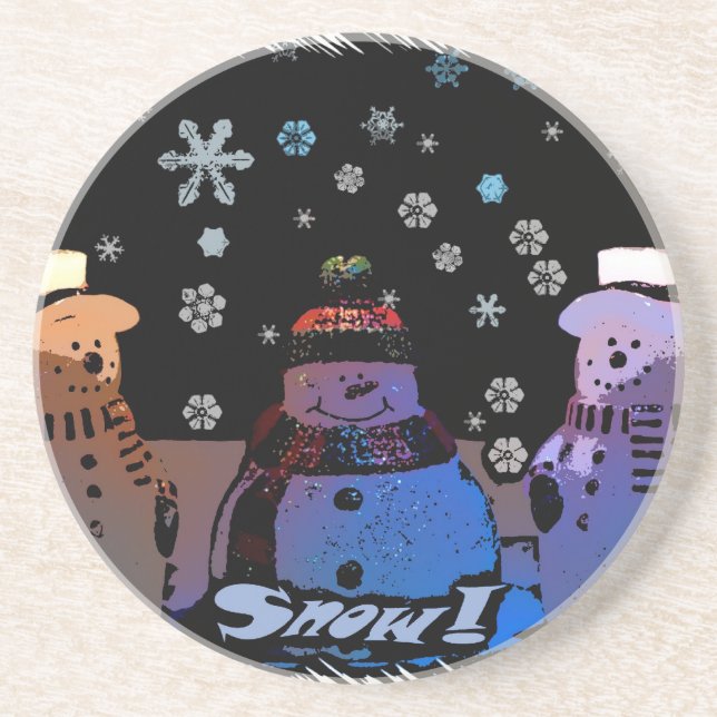 The 3 Snowmen Coaster (Front)
