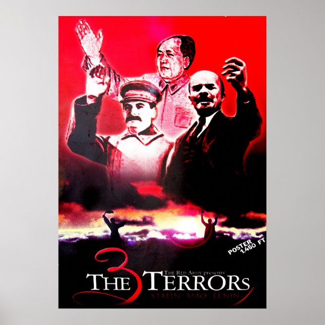 The 3 Terrors - Stalin, Mao and Lenin Poster (Front)