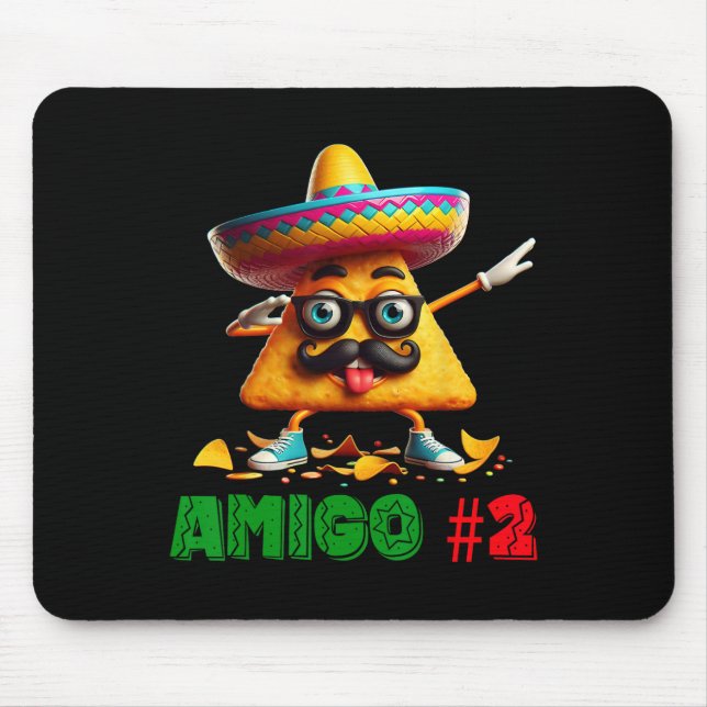 The 3 Three Amigos Cinco De Mayo Amigo #2 Group Ma Mouse Pad (Front)