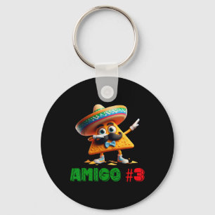 The 3 Three Amigos Cinco De Mayo Amigo #3 Group Ma Key Ring