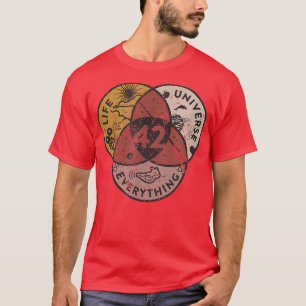 The 42 Answer to Life The Universe and Everything  T-Shirt