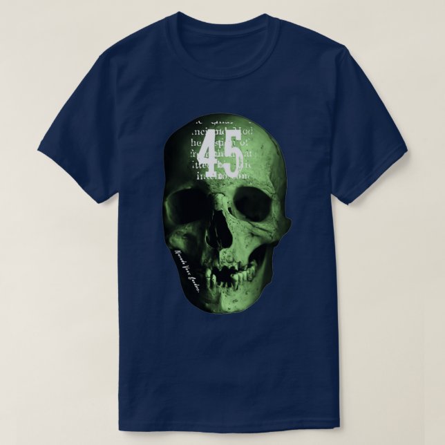 The 45TH Skull T-Shirt (Design Front)