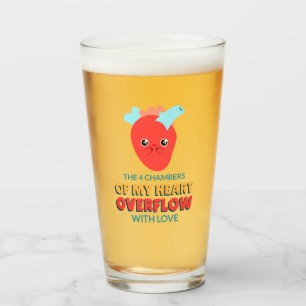 The 4 Chambers Of My Heart Pint Glass