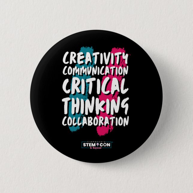 The 4 C's of STEM Button (Front)