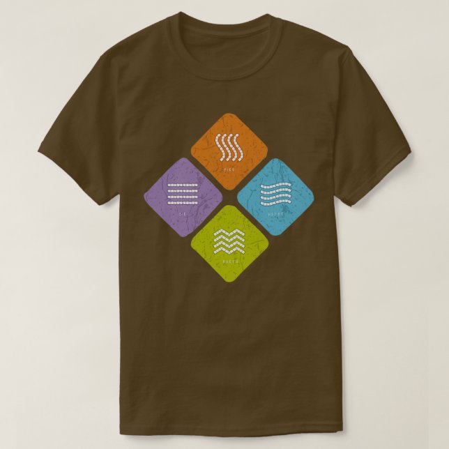 The 4 Elements of Spirituality Love T-Shirt (Design Front)