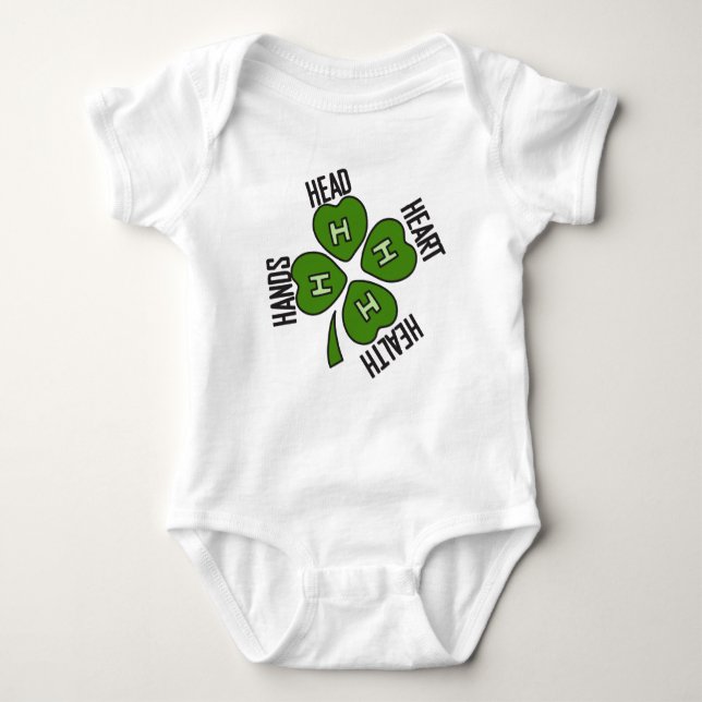 The 4 H's Baby Bodysuit (Front)