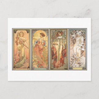 The 4 Season 1900 Postcard
