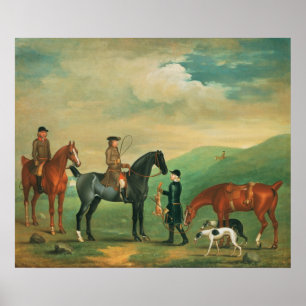 The 4th Lord Craven coursing at Ashdown Park Poster